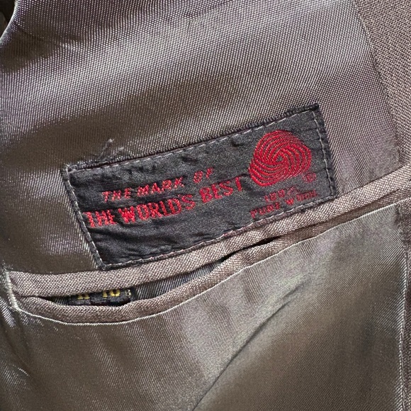 Jean-Paul Germain Mens Suit Jack Blazer Size 40R Gray Color 100% Pure Wool - Picture 16 of 16